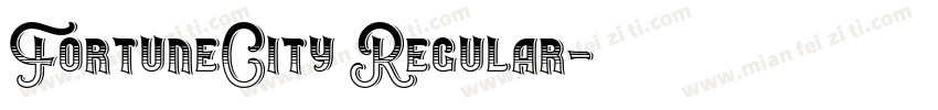 FortuneCity Regular字体转换